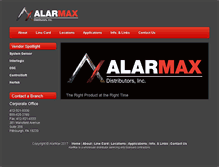 Tablet Screenshot of alarmax.com